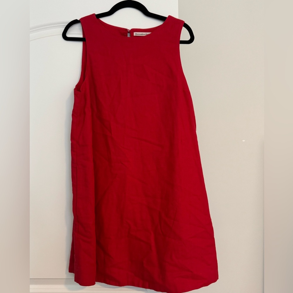 Abercrombie & Fitch Vibrant Red Sleeveless Dress